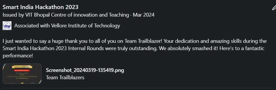 Smart India Hackathon 2023 event photo